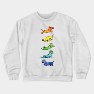 Watercolor Dachshunds Crewneck Sweatshirt